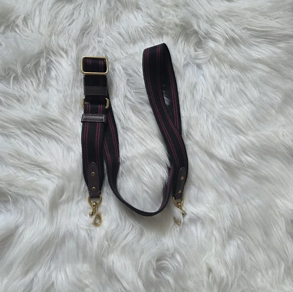 Coach Thick Fabric Leather Crossbody Strap - Picture 1 of 5